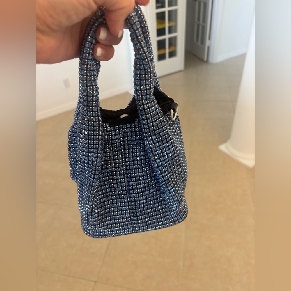 Elegant Blue Rhinestone Evening Bag ❤️ Fits any phone . Everything is brand new.